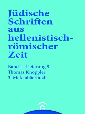 cover image of 3. Makkabäerbuch